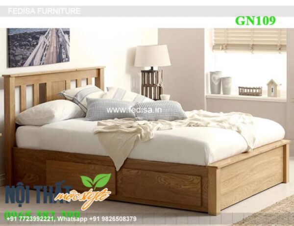 Wooden Bed White Wooden Bed Frame Sketchup Bedroom Interior No-1781