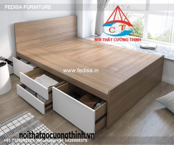 Wooden Bed Wooden Bedroom Interior Designer Near Me No-1782