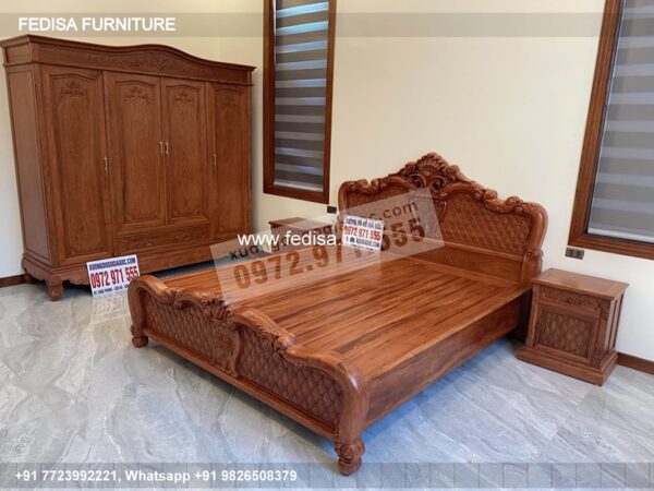 Wooden Bed Wooden Double Bed Price Interior Design Bedroom Ideas 2020 No-1787