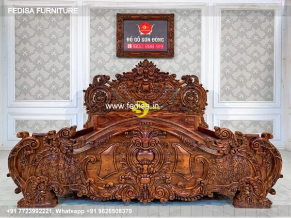 Wooden Bed Bedroom Interior With Wooden Flooring Homebliss Wardrobe Designs No-1812