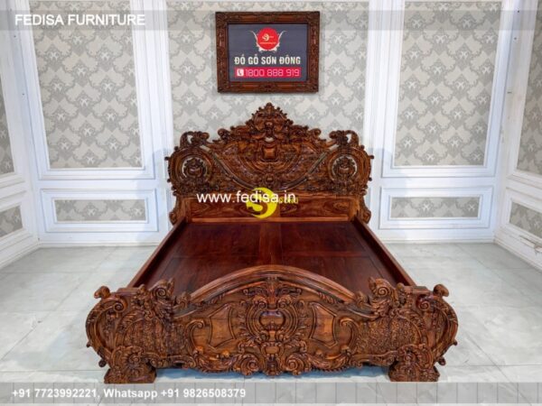 Wooden Bed Wooden Master Bedroom Interior Design Small Bedroom Decorating Ideas Indian Style No-1813
