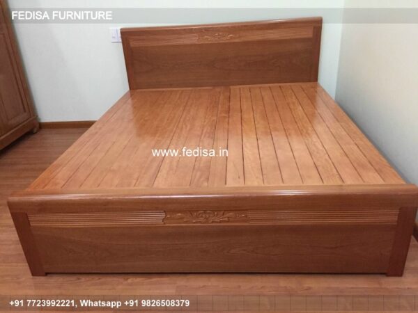 Wooden Bed Wooden Bed Headboard Design Modern Rustic Room Design No-1828