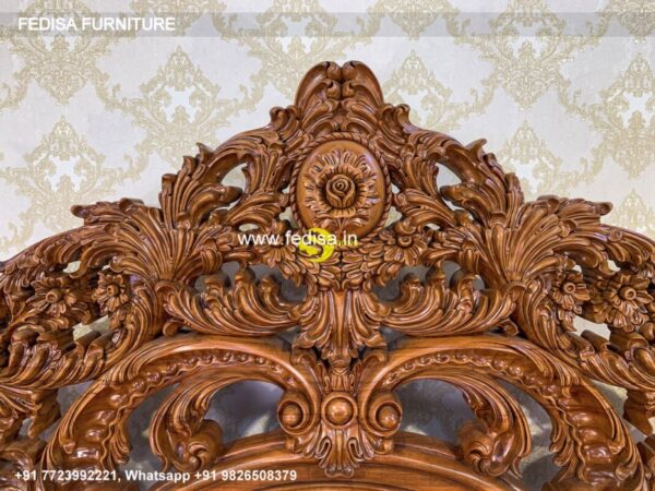 Wooden Bed Wooden Almirah With Dressing Table Design Room Decor Help No-1840