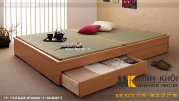 Wooden Bed Wooden Almirah Design Latest Cottage Style Bedroom Decor No-1841