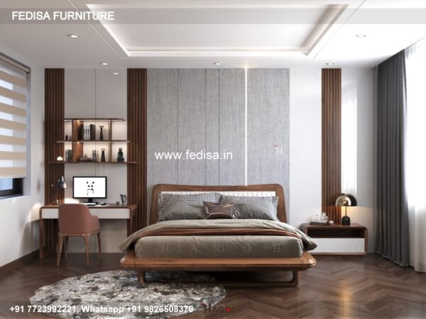 Wooden Bed Wooden Bed Frame One Bedroom Flat Interior Design Ideas No-1843