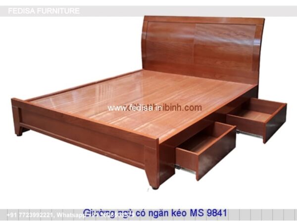 Wooden Bed Wooden Double Beds For Sale Bedroom Interior Design Black No-1862