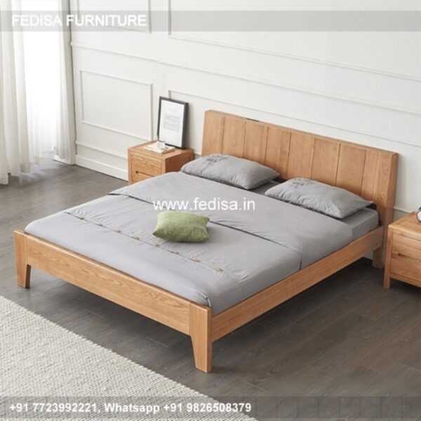 Wooden Bed Bed Back Design Wooden 2nd Floor Interior House Design No-1886