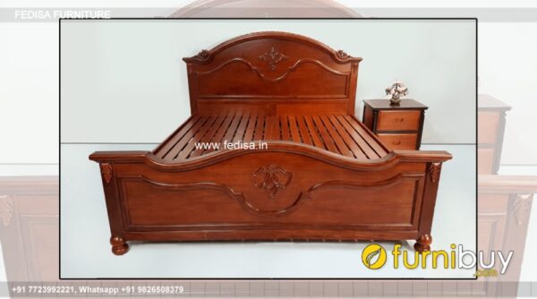 Wooden Bed Wooden Double Bed Under 10029 Bedroom Design Wooden Interior No-1925