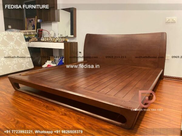 Wooden Bed Latest Wooden Bed Designs 2050 Bedroom Interiors For 10x12 Room Cost No-1933