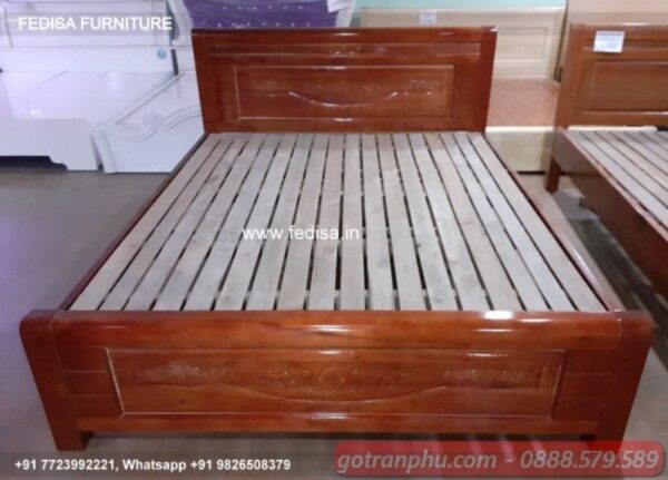 Wooden Bed Wooden Double Bed Price Interior Design 2021 Bedroom No-1985