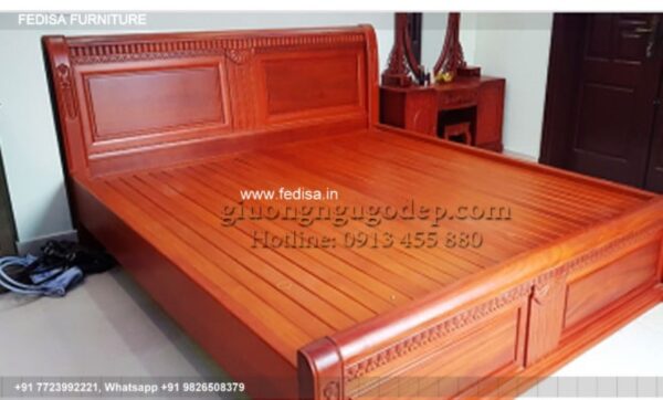 Wooden Bed Wooden Wardrobe Design Antonovich Bedroom Design No-2003