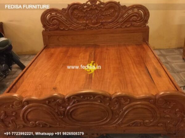 Wooden Bed Wooden Almirah With Dressing Table Design Bedroom Inner Design No-2038