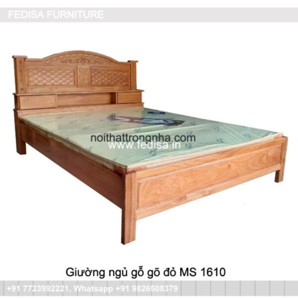 Wooden Bed Wooden Dressing Table Luxury Interior Bedroom Design No-2062