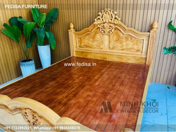 Wooden Bed Latest Wooden Bed Designs 2050 Small Room Ideas Decoration No-2072