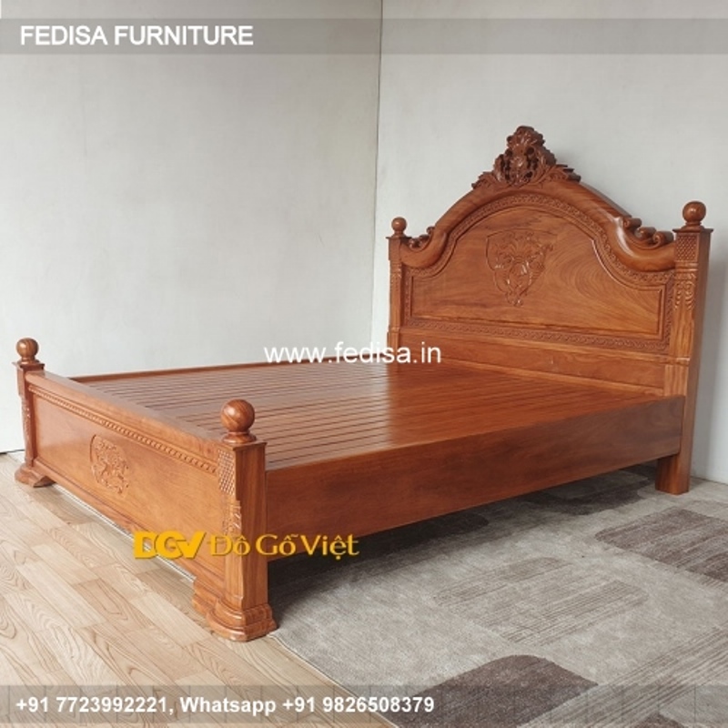 Wooden Bed Bedroom Interior With Wooden Flooring Small Bedroom Simple Interior Design No-2076