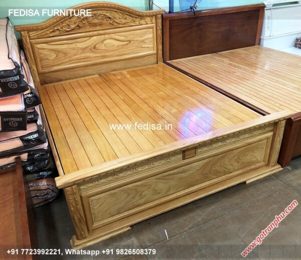 Wooden Bed Wooden Almirah Designs For Bedroom With Price Room Decoration New Style No-2083