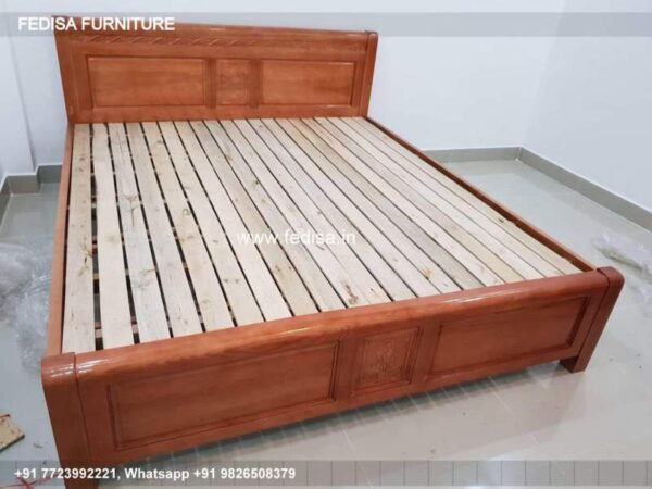 Wooden Bed Wooden Bed Headboard Design Modern Minimalist Bedroom Interior Design No-2092
