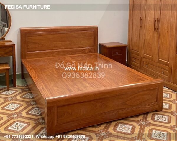 Wooden Bed Bedroom Design Wooden Interior Mediterranean Bedroom Decor Ideas No-2146