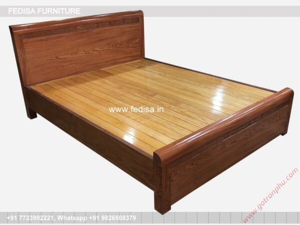 Wooden Bed Wooden Round Bed Design 2nd Floor House Interior Design Simple No-2155