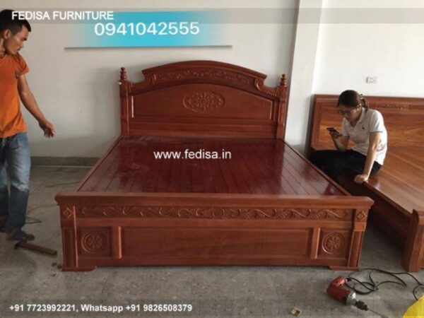 Wooden Bed Wooden Bedroom Traditional Decorating Ideas No-2178