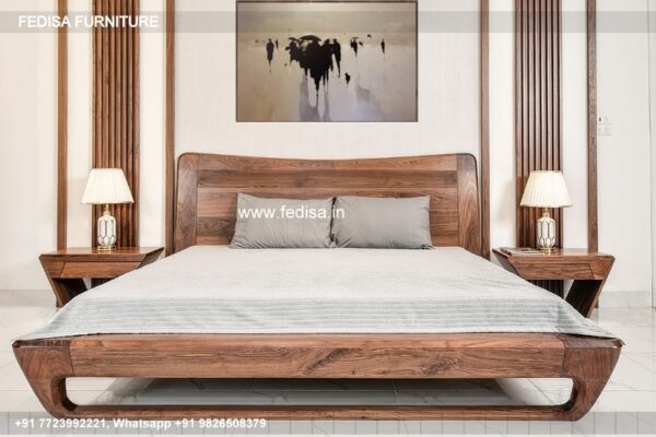 Wooden Bed Latest Wooden Bed Designs 2053 Pink And Gray Painted Bedroom No-2193