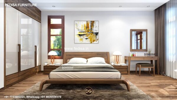Wooden Bed Wooden Chest Of Drawers Designs European Style Room Design No-2225