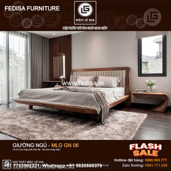 Wooden Bed White Wooden Bed Frame Bedroom Small Interior Design No-2243