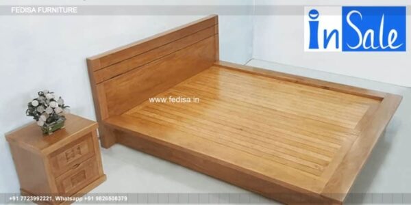 Wooden Bed Wooden Double Bed Frame With Storage Latest Interior Bedroom Design No-2256