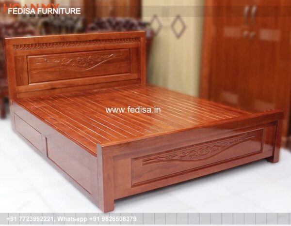 Wooden Bed Wooden Interior Bedroom Small Two Bedroom House Interior Design No-2276