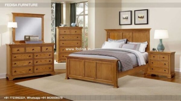 Wooden Bed Wooden Double Bed Under 10035 Simple And Small Bedroom Interior Design Ideas No-2321