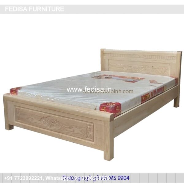 Wooden Bed Wooden Room Design Industrial Style Room Ideas No-2350