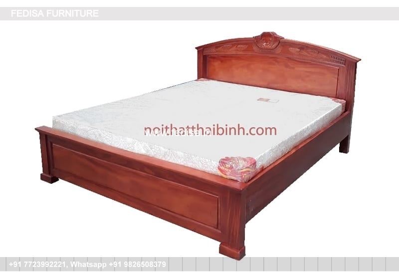 Wooden Bed Furniture Wooden Bed Design Modern Classic Interior Bedroom No-2355