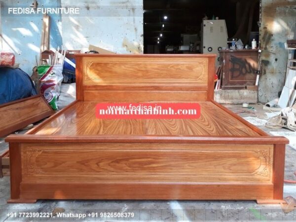 Wooden Bed White Wooden Bed Bedroom Cupboard Interior No-2373