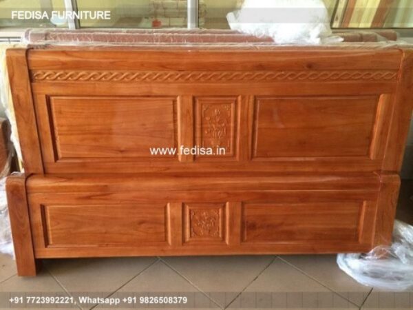 Wooden Bed White Wooden Bed Frame Double Interior Design Ideas Kitchen Living Room Bedroom Bathroom No-2382
