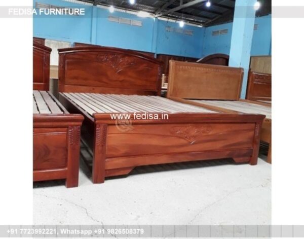 Wooden Bed Wooden Double Bed Under 5036 Small Indian Bedroom Interior Design No-2385