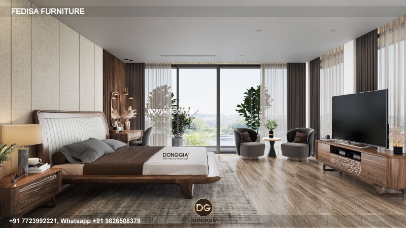 Wooden Bed Latest Wooden Bed Designs 2055 Interior Design Green Bedroom No-2402