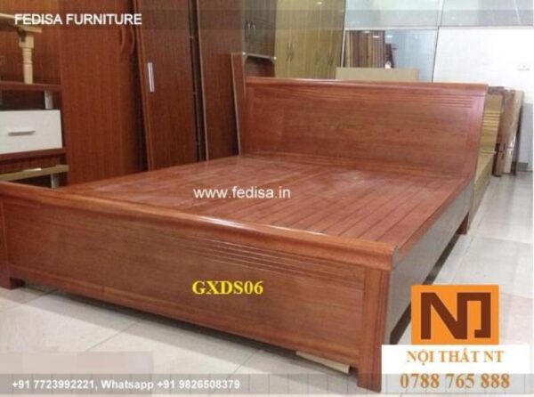 Wooden Bed Bedroom Interior With Wooden Flooring Rustic Bedroom Interior No-2406