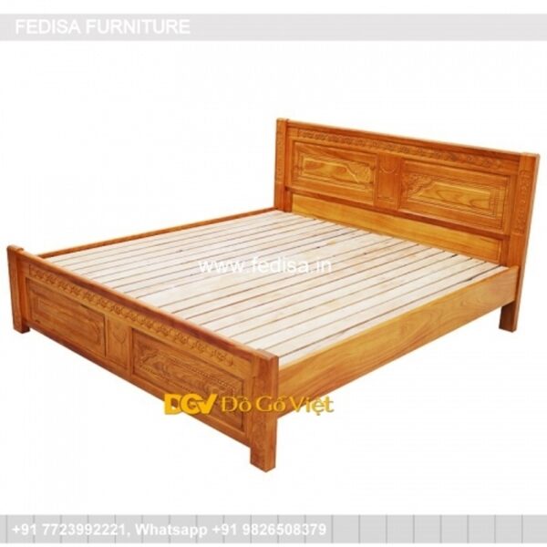Wooden Bed Wooden Bedroom Design Interior Design Bedroom Wall No-2418