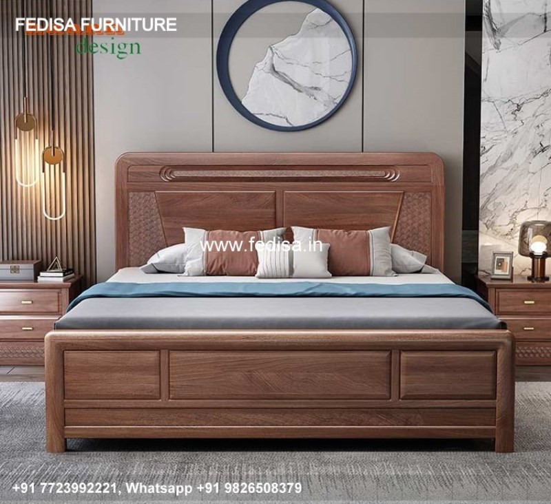 Wooden Bed Wooden Round Bed Design Interior Of Guest Room No-2419