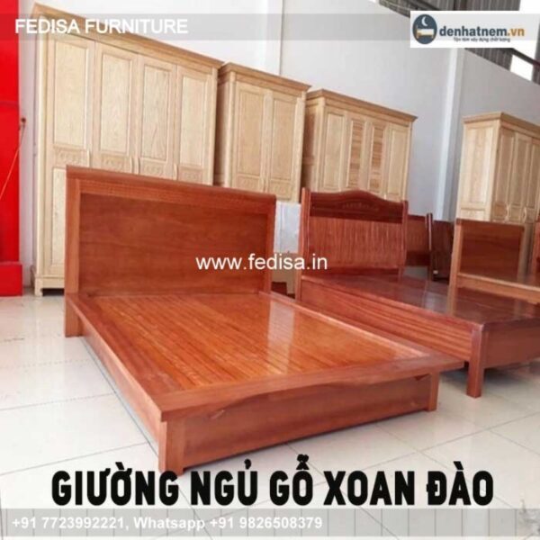 Wooden Bed Wooden Room Decor Small One Bedroom Apartment Interior Design No-2431