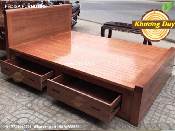 Wooden Bed Wooden Bed Frame Bedroom Decor Ideas No-2437