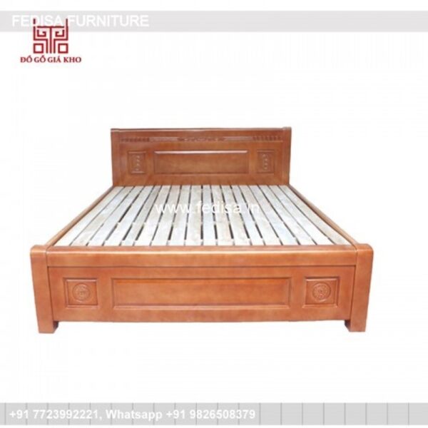 Wooden Bed Wooden Double Bed With Storage Dressing Room Ideas No-2449