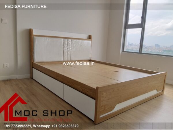 Wooden Bed Wooden Bed Interior Design Latest Bedroom Almirah Designs No-2477