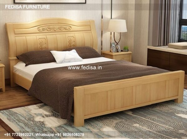 Wooden Bed Wooden Bedroom Interior Small Bedroom Decorating Ideas No-2478