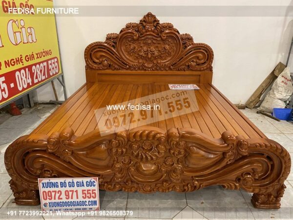 Wooden Bed Modern Wooden Bed Design Black Room Ideas No-2494