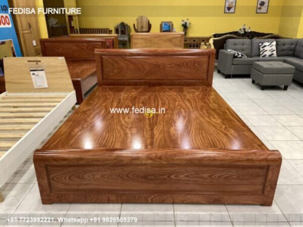 Wooden Bed Wooden Almirah Design Latest Vintage Bedroom Ideas No-2501