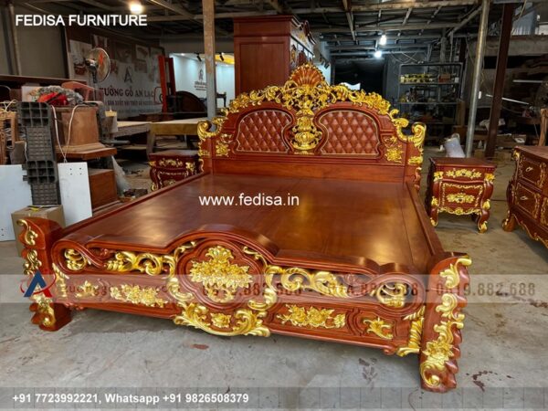 Wooden Bed Wooden Double Cot Price Contemporary Bedroom Ideas No-2578