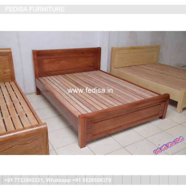 Wooden Bed Wooden Double Bed Price Black And White Room Ideas No-2579
