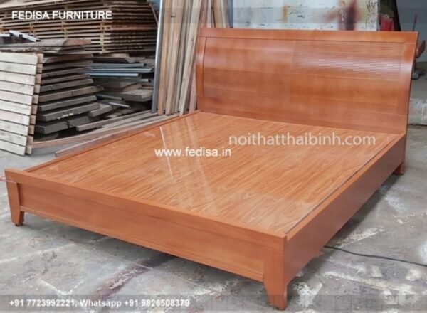 Wooden Bed Wooden Double Bed With Storage Green Room Ideas No-2581