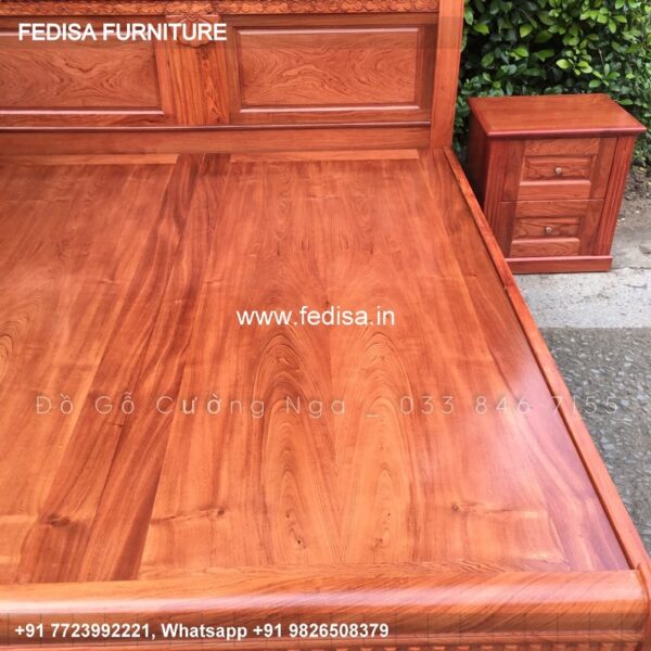 Wooden Bed Wooden Double Beds For Sale Black And White Room Design No-2588